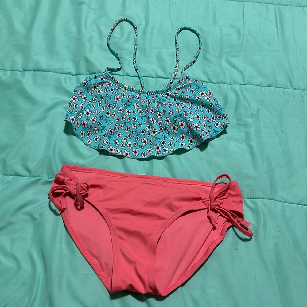 floral bathing suit